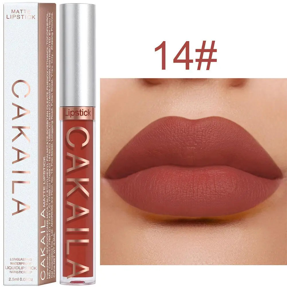 Velvet Matte Liquid Lipstick – 18 Shades, Waterproof & Long-Lasting Matte Liquid Lipstick Oasis Select 14