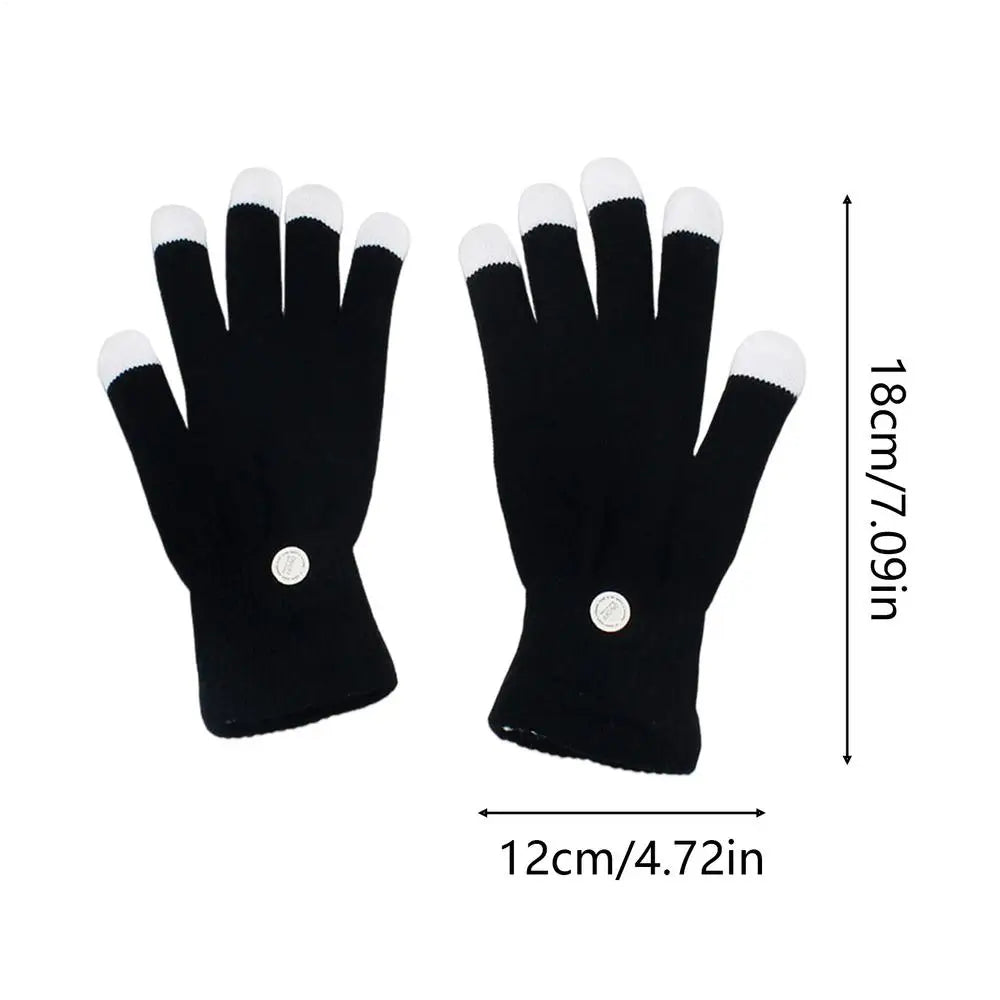 LED Gloves Adjustable 7-Colors Cool Tools LED Gloves for Boys for Performance Christmas Boy Stocking Stuffers Dad Girls Teen Oasis Select Childrens model