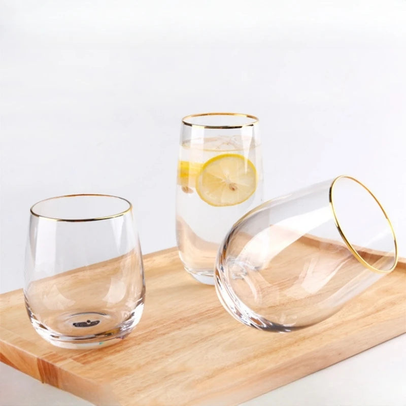 2pcs Whiskey Glass Clear Whiskey Bar Cocktail Glasses Drinking Glasses Scotch Liquor Barware Beer Milk Shake Juice Latte Cup Oasis Select