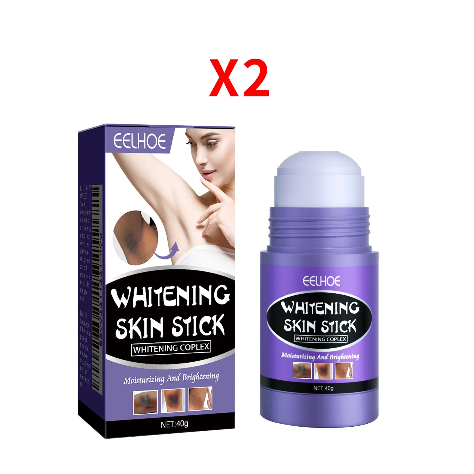 EELHOE Whitening Body Stick – Brighten, Exfoliate & Moisturize Whitening Body Stick Oasis Select 2pcs