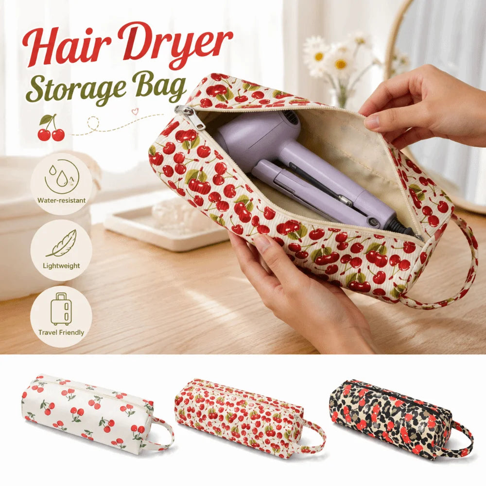 Large Hair Dryer Storage Bag | Travel Hair Styling Organizer