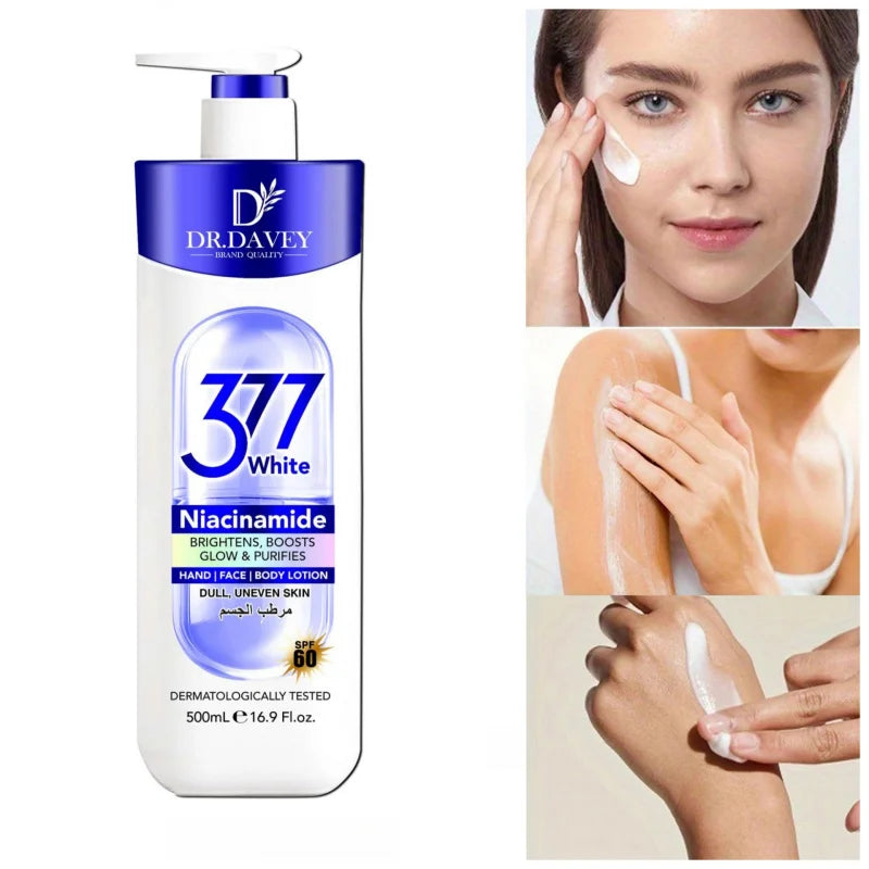 DR.DAVEY Niacinamide Body Lotion – 500g Moisturizer