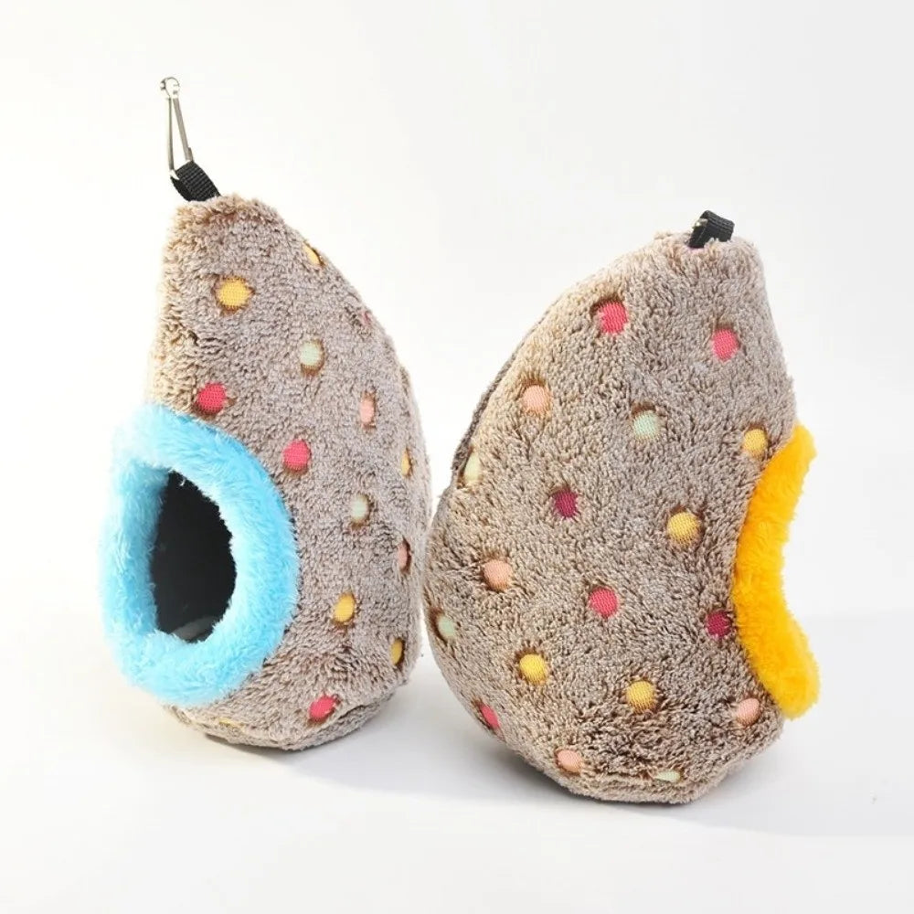 Hanging Egg-Shaped Plush Bird Nest for Cockatiels & Lovebirds