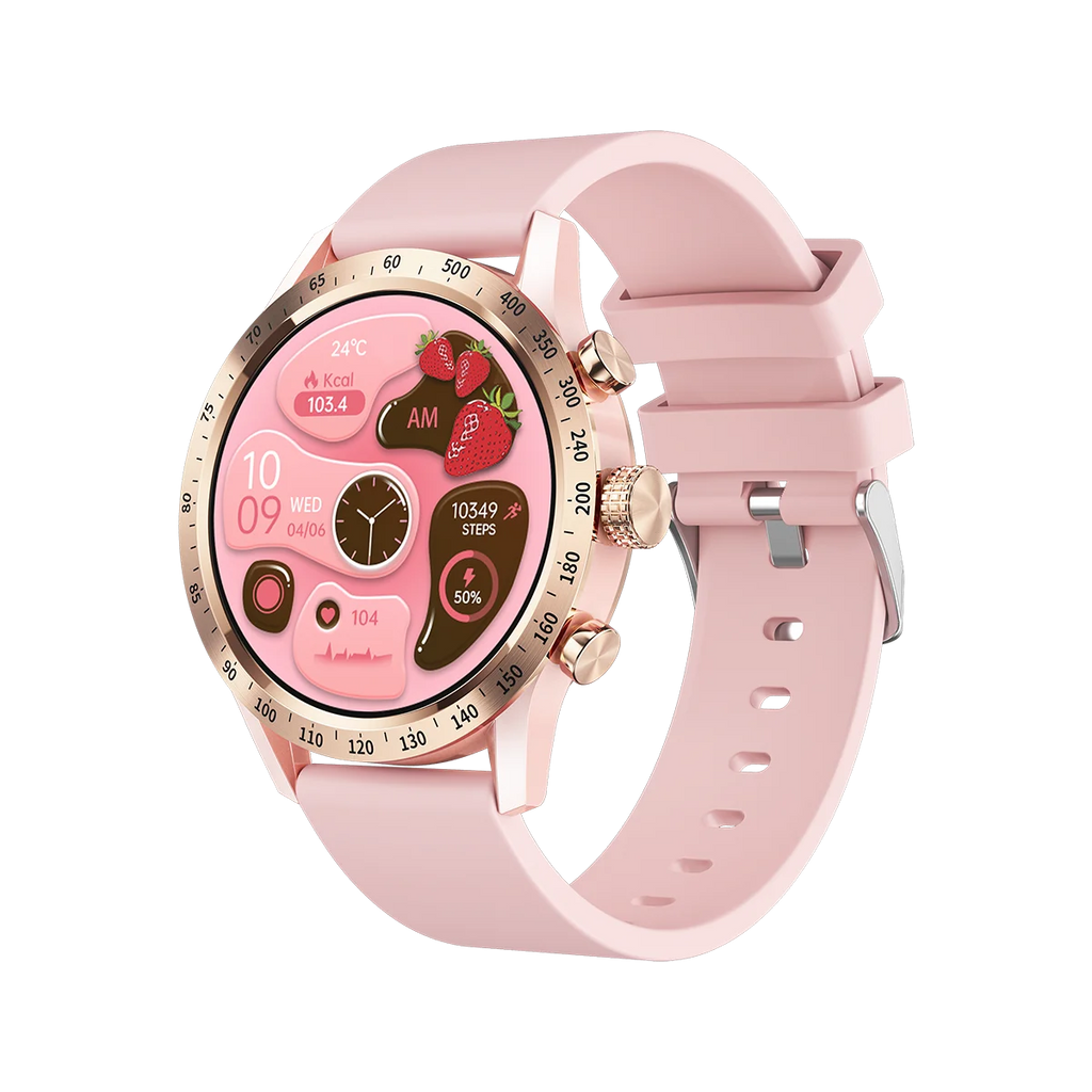 New Fashion Women 1.28" AMOLED Smartwatch Blue Tooth Call Smart Watch Heart Rate Sports Fitness Lady Waterproof Voice Assistant Oasis Select GDPIS