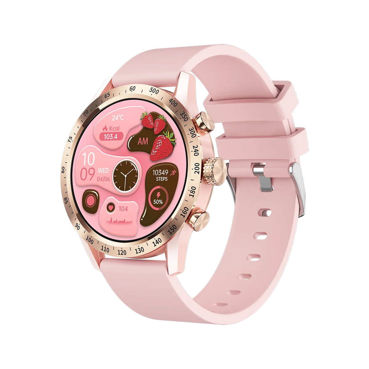 New Fashion Women 1.28" AMOLED Smartwatch Blue Tooth Call Smart Watch Heart Rate Sports Fitness Lady Waterproof Voice Assistant Oasis Select GDPIS