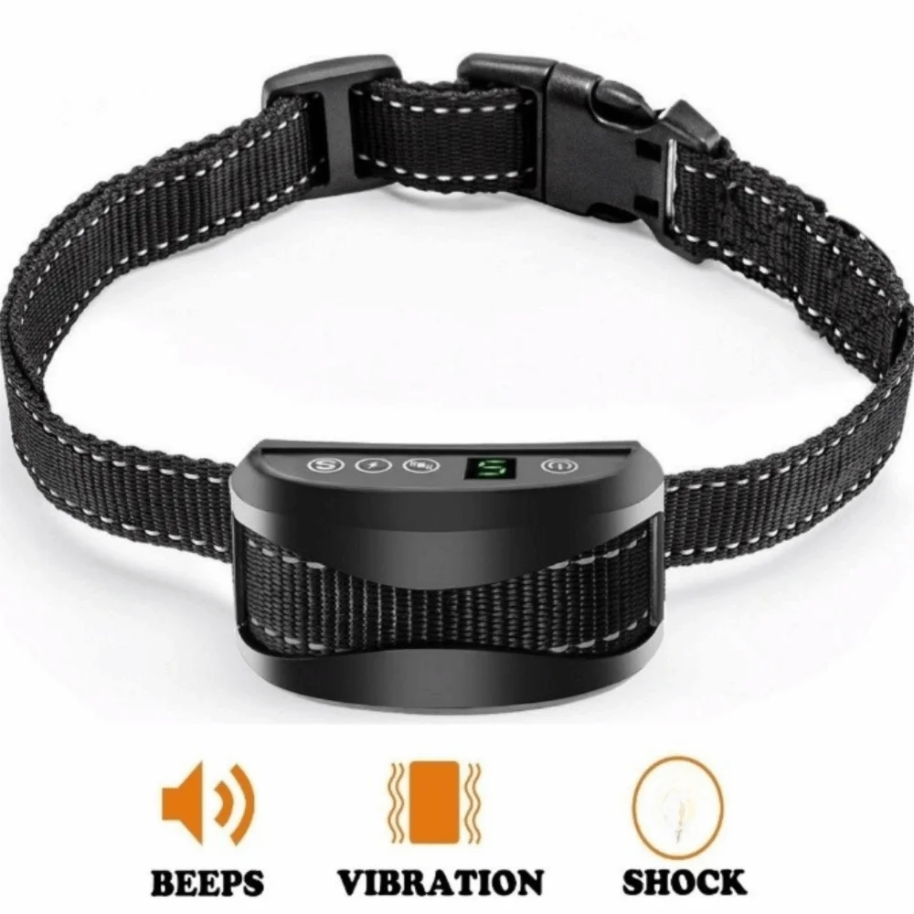 Ultrasonic Anti-Bark Dog Training Collar | Waterproof & USB