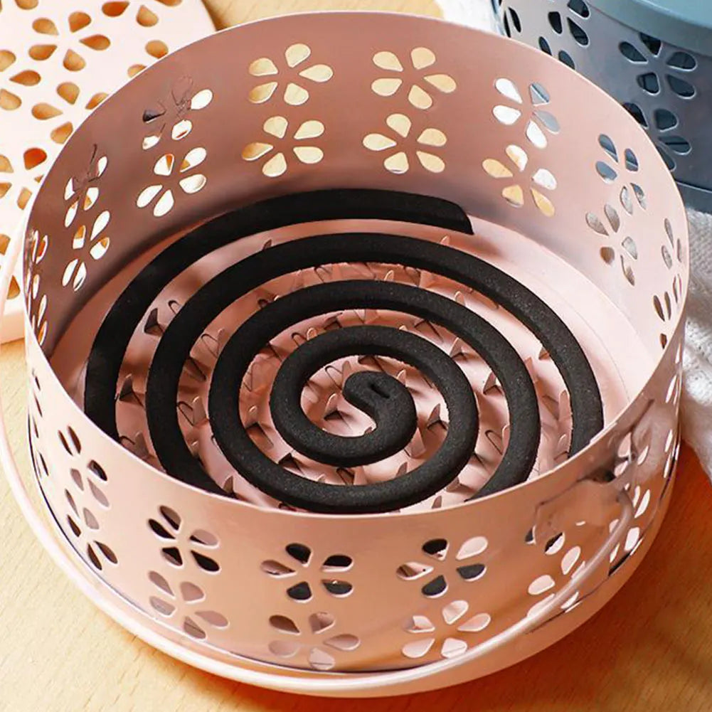 Metal Mosquito Coil Holder with Lid & Handle | Outdoor Camping Mosquito Coil Holder Oasis Select