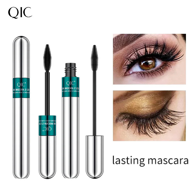 QIC 2-in-1 4D Silk Fiber Mascara – Waterproof & Volumizing