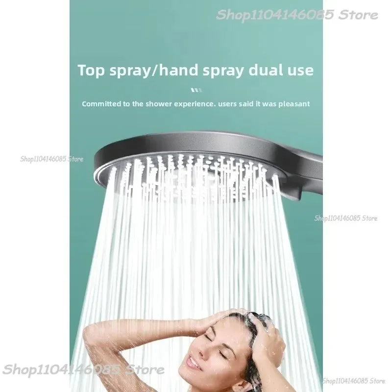 Shower Head Black Adjustable 5-Mode High Pressure Shower Head Bathroom Shower Kit with Large Water Outlet for Household Use Oasis Select
