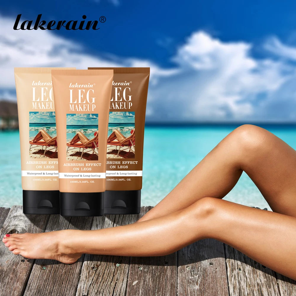 100ml Leg Makeup Lotion Waterproof & Anti-Transfer Long Lasting Even Skin Tone Body Foundation Body Tanning Cream Bronze Makeup Oasis Select