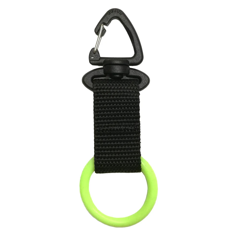 Scuba Diving Octopus Retainer 2nd Webbing Mouthpiece Holder Clip Backplate Hanging hook for Scuba Regulator Accessory Oasis Select green
