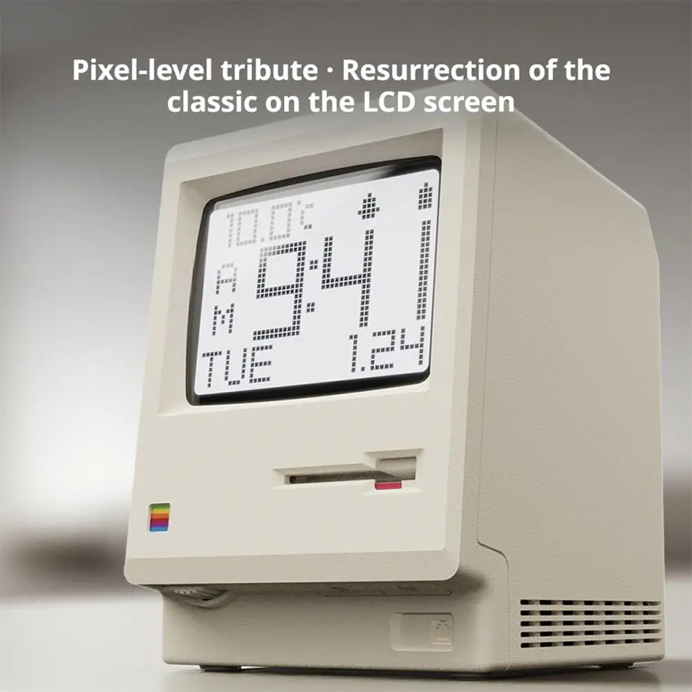 Maclock Retro 1984 Desktop Alarm Clock – 3 Modes, LED Display