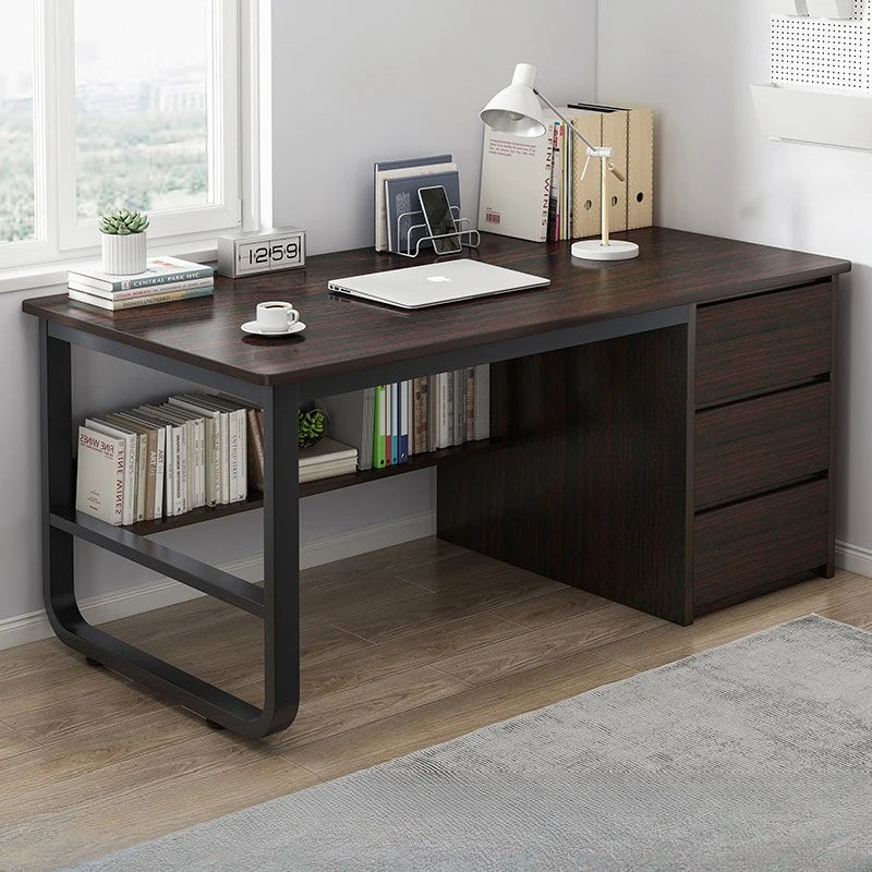 Desk Desktop Computer Desk Simple Home Desk Student Bedroom Bookshelf Integrated Writing Desk Oasis Select