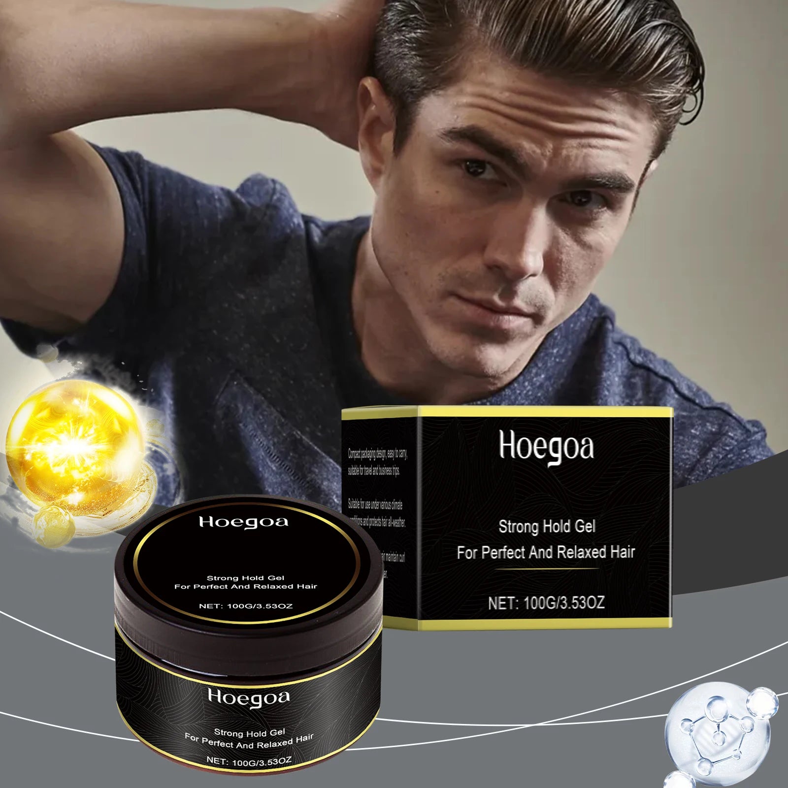 100g Men Hair Clay Wax Strong Hold Hairstyle Lasting Fluffy Hair Keep Hair Oil Barbershop Tools Professional Hair Pomade Wax Oasis Select