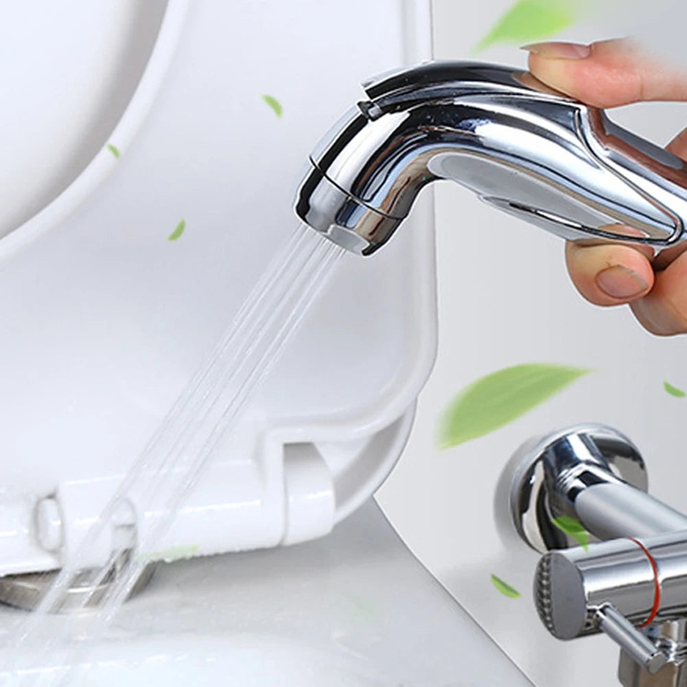 Shower Hose Bidet Spray ABS G1/2\" Silver 1 Pcs Supercharged Multi-functional Practical Extremely High Quality