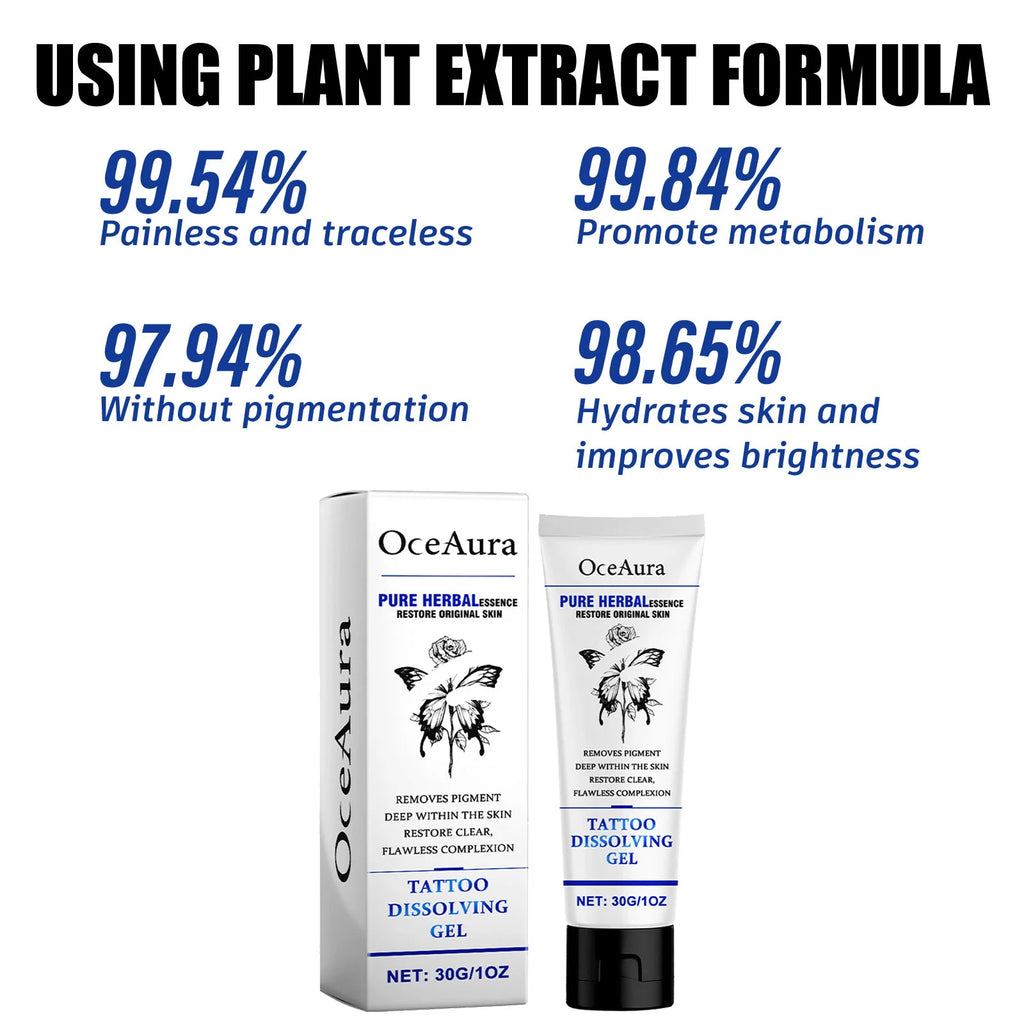 OceAura Tattoo Removal Gel – Painless Fading & Skin Repair Tattoo Removal Gel Oasis Select