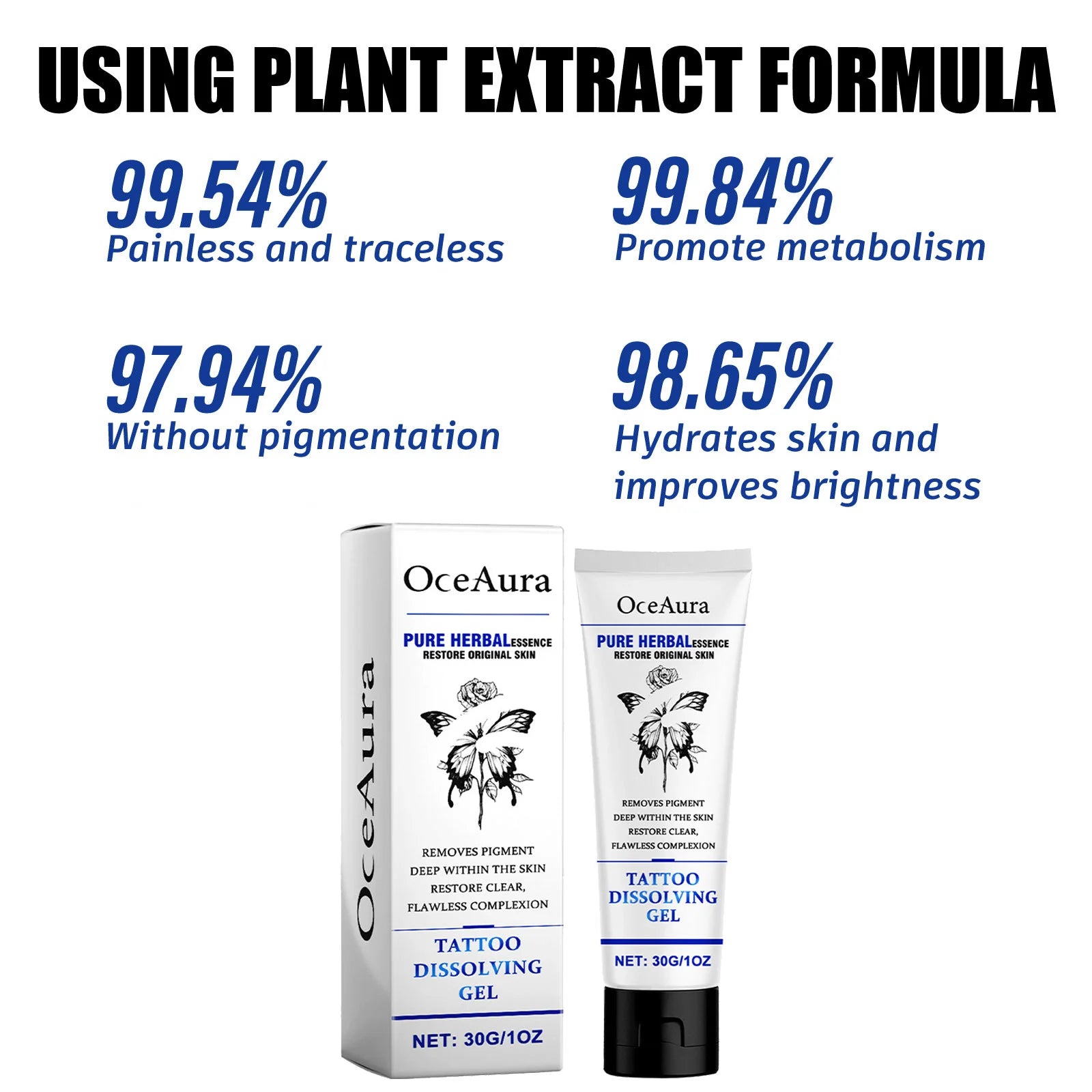 OceAura Tattoo Removal Gel – Painless Fading & Skin Repair Tattoo Removal Gel Oasis Select