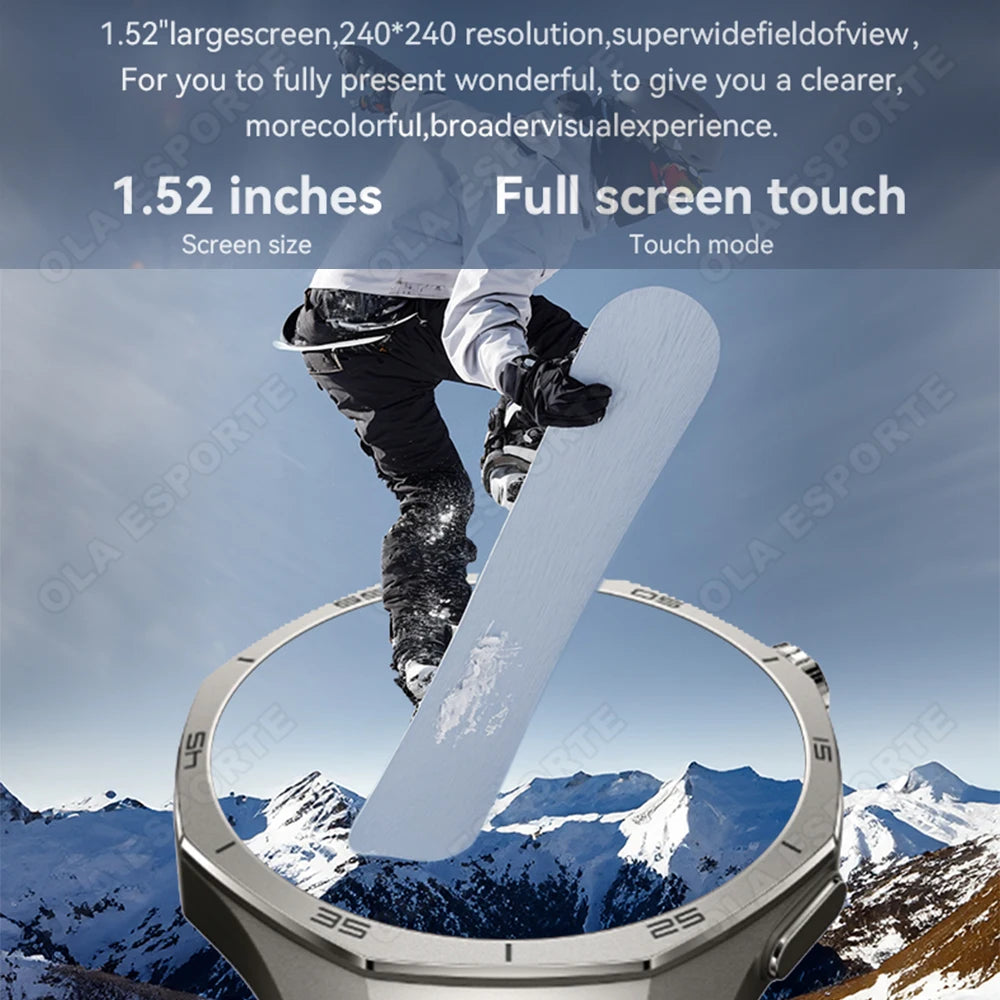 Ola Esporte Smart Watch 1.52" AMOLED Bluetooth Call & Fitness