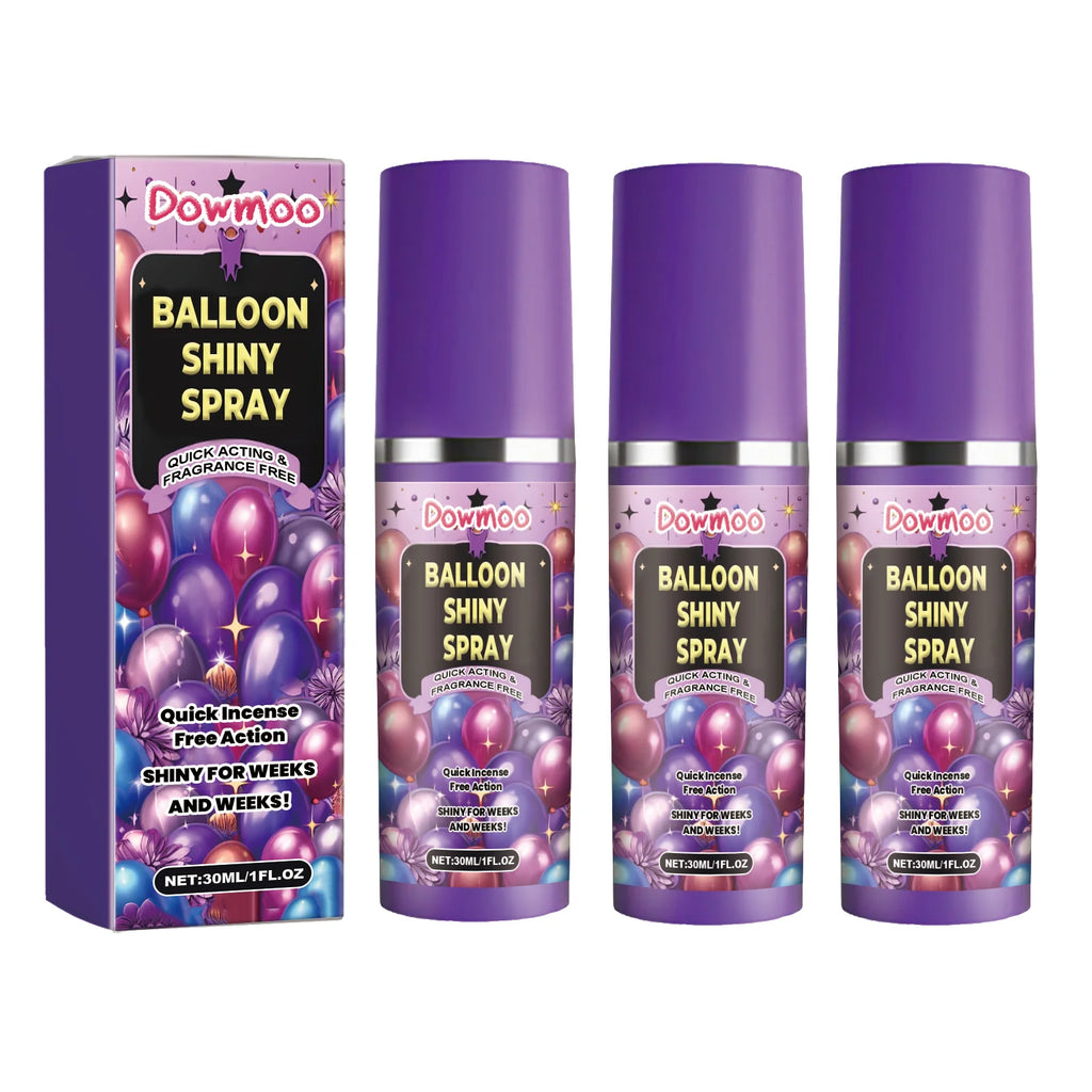 Balloon Shine Spray Gloss Enhancer Anti Oxidation Long Lasting Brightening Latex Balloon Party Decoration Quick Effect Oasis Select 90ml