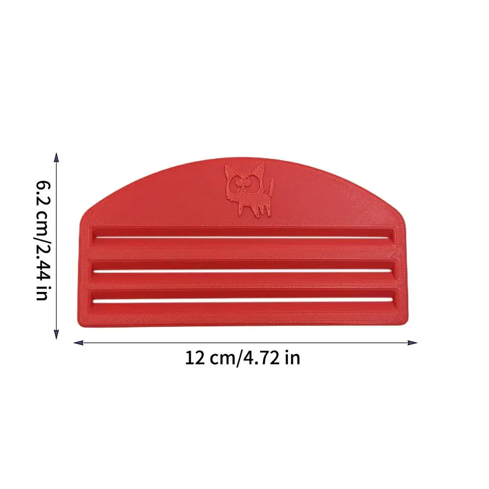 Cat Food Squeezing Practical Tool Pet Feeding Aid Compact Design Plastic Sanitary Materials Zero Waste Feeder Pet Feeding Oasis Select Red