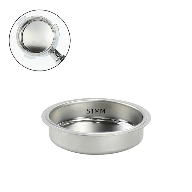 Espresso Filter Basket 51mm 58mm – 1/2/4 Cup Replacement Espresso Filter Basket Oasis Select Clean Cup 51mm