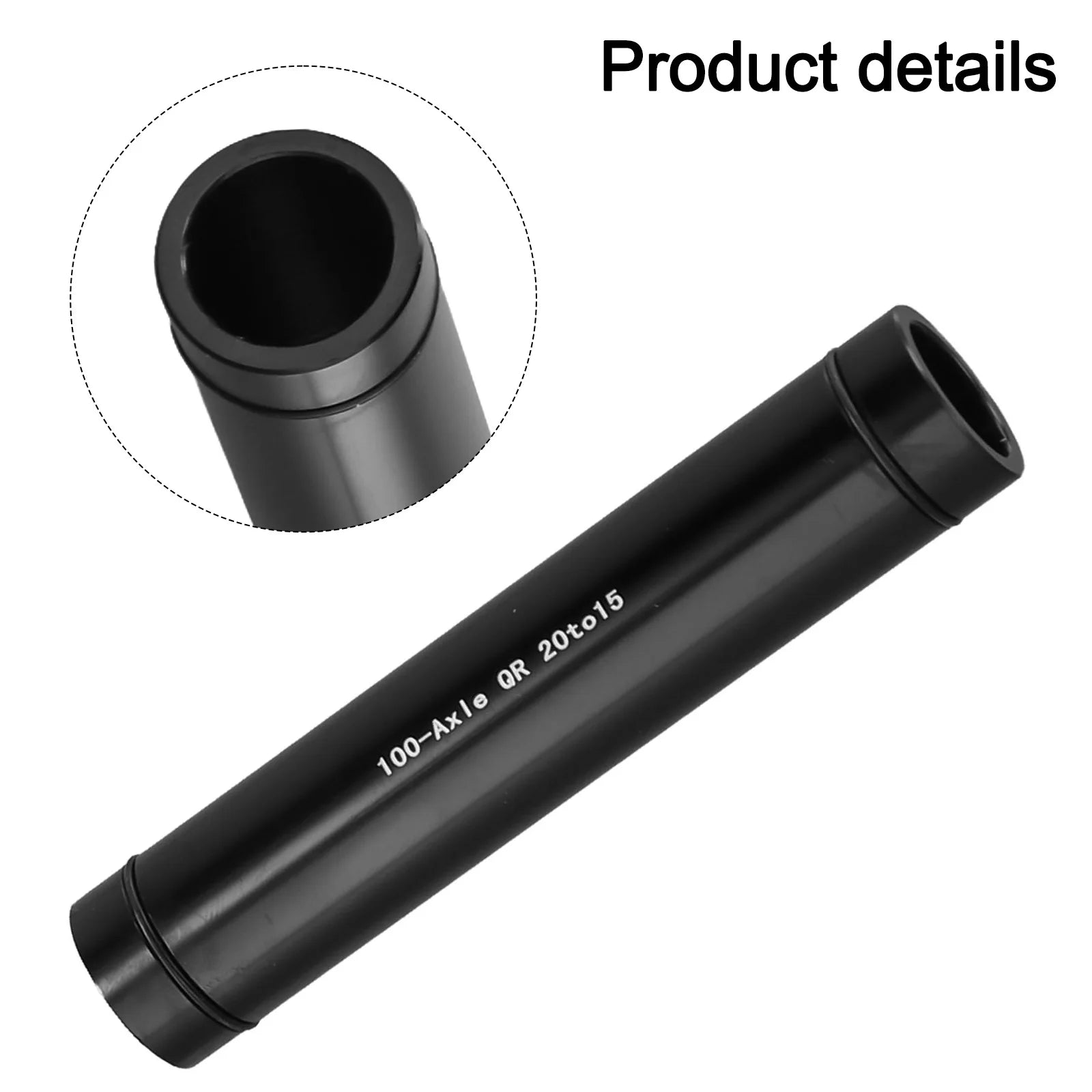 100x20x15mm Bike Thru Axle Adapter Precision Machining Bicycle Parts 20mm To 15mm Adapter 100mm Hub Compatible Oasis Select