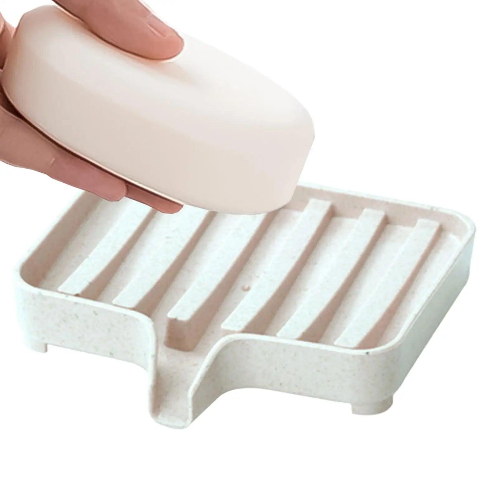 Soap Dish with Drain Soap Tray Shower Soap Storage Bathroom Accessories Multipurpose Household Soap Drain Rack for Bathroom Oasis Select
