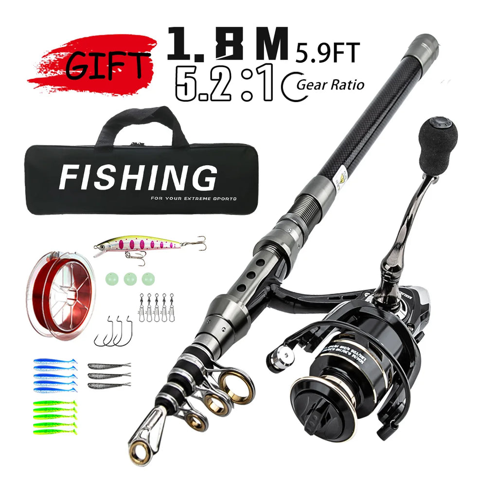Luya Rod Set Luya Long Throw Perch Throwing Rod Sea Fishing Blackout Fishing Rod Oasis Select 1.8mSuit