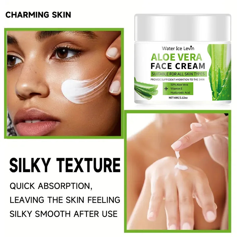 Aloe Vera Face Cream – Hyaluronic Acid & Collagen Moisturizer Face Moisturizer Cream Oasis Select