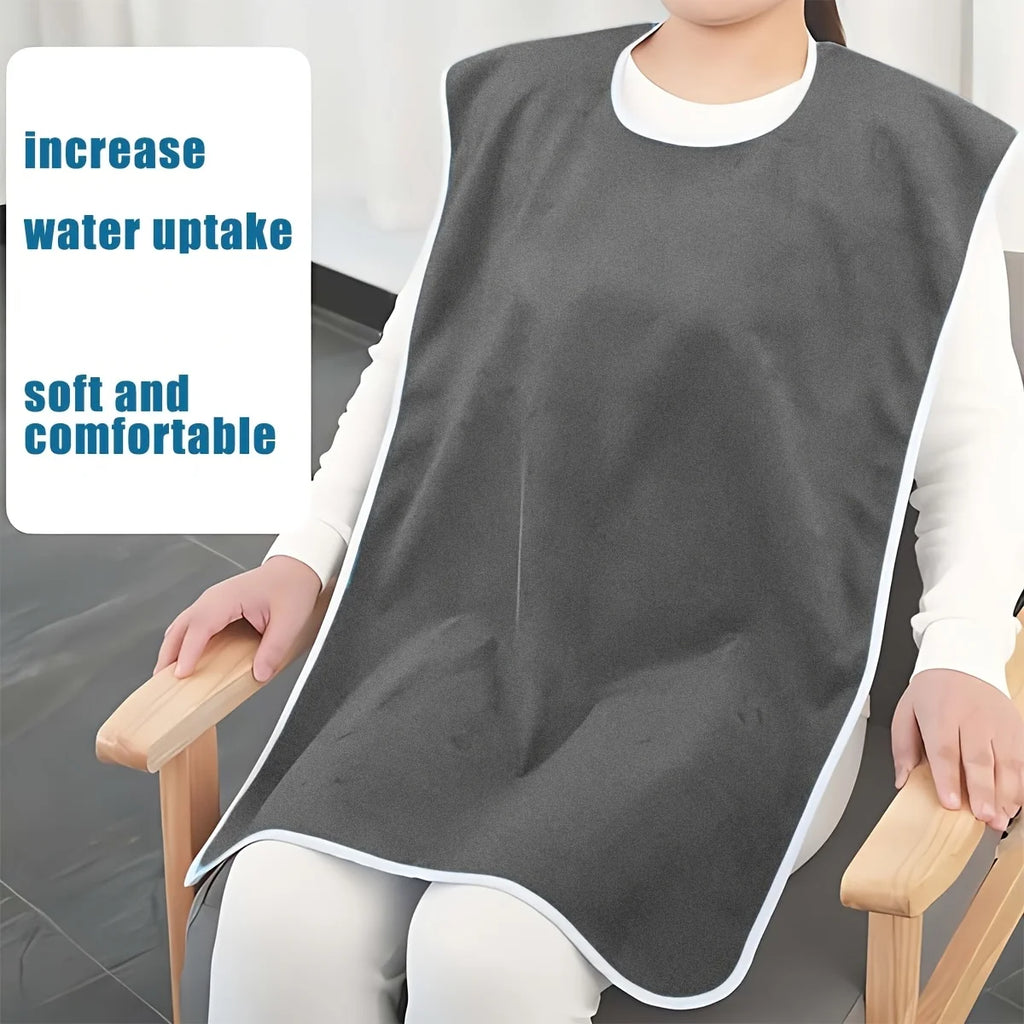 1pc Adult Bib for Eating and Care, Soft and Lightweight Daily Care Apron, Essential Aid for Elderly Mealtime Recovery Oasis Select