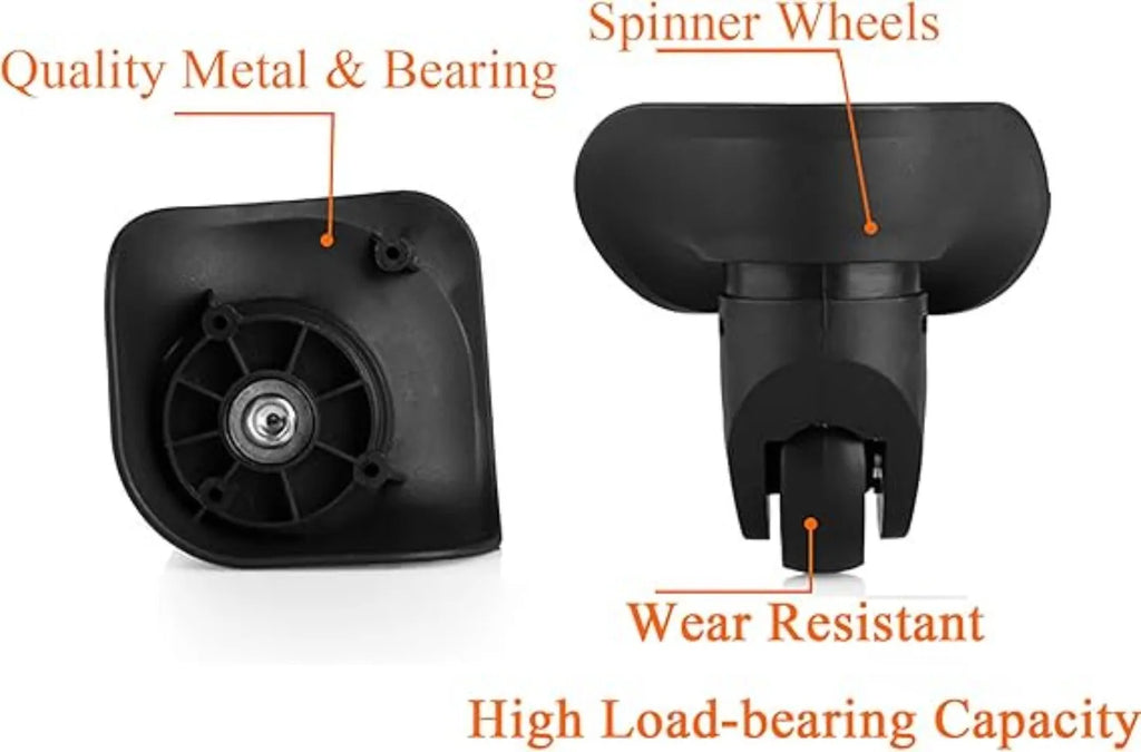 1 pair Replacement Luggage Wheels Repair DIYAccessories for Travel Suitcases Oasis Select