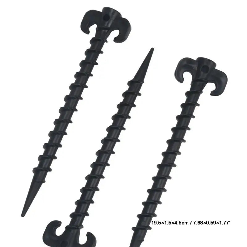 10Pcs Tent Stakes Heavy Duty Strong Grip Ground Pegs for Canopy Camping Hiking Gardening Outdoor Use Oasis Select