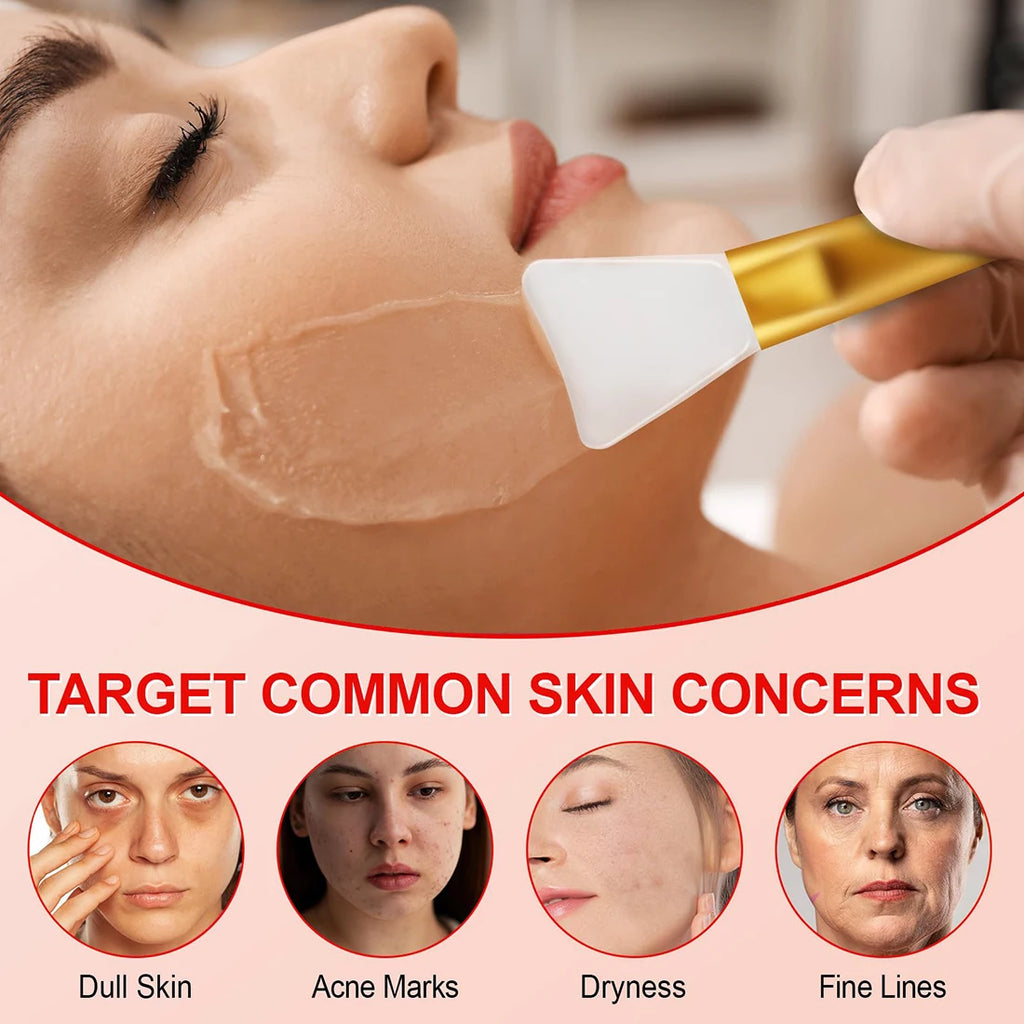 Collagen Wrapping Peel Off Facial Mask, Deeply Hydrating Glowing For Elasticity Skin Collagen Overnight Wrapping Mask Skin Care Oasis Select
