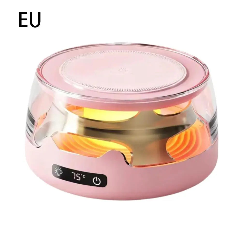 Thermostatic Cup Warmer Coaster – 4 Heat Settings & Night Light
