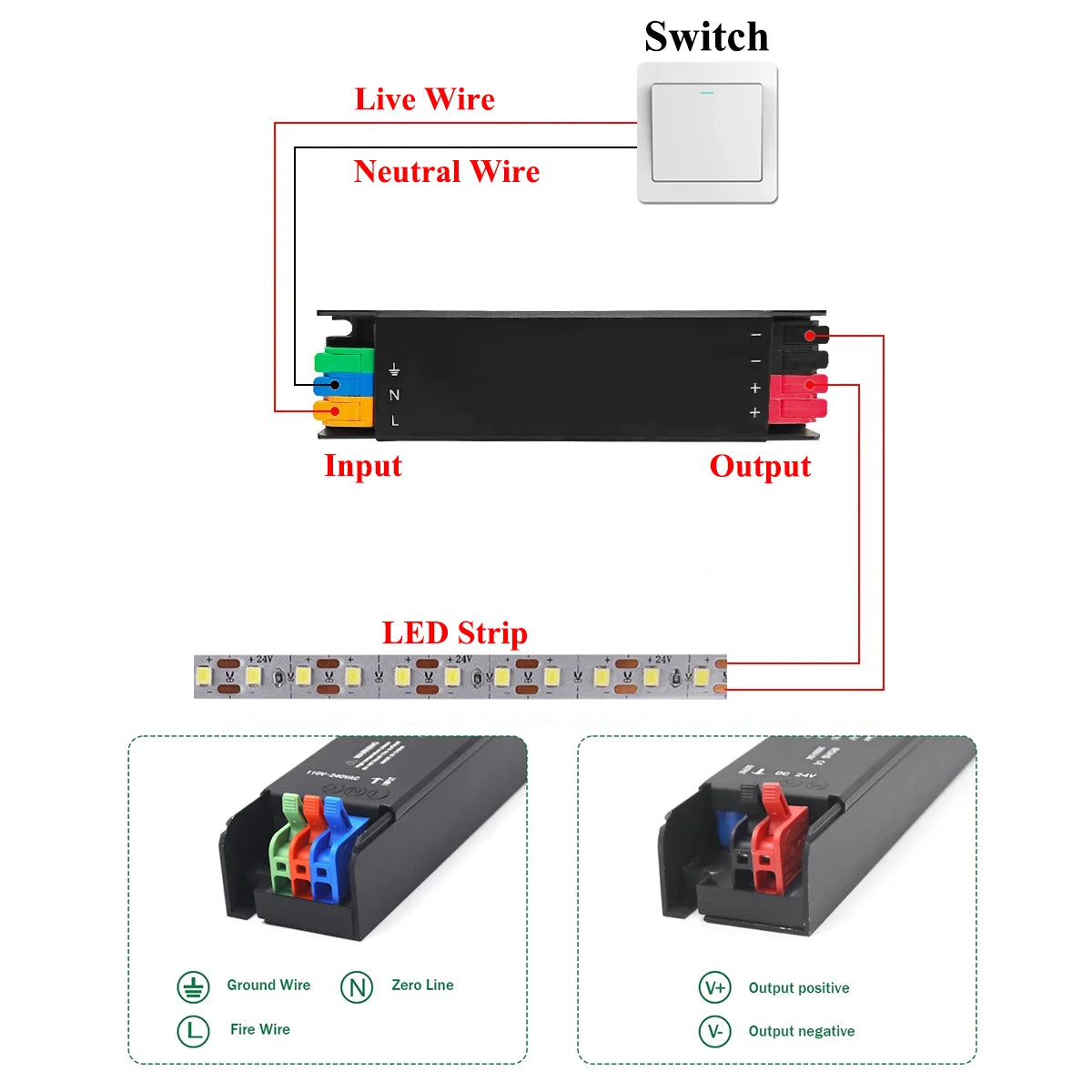 LED Power Supply 12V 24V Transformer AC 220V TO DC 12V 24V Power Supply 60W 100W 200W 300W 400W LED Driver For LED Lights Lamp Oasis Select