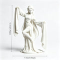 3D Printed Chinese Water Sleeve Dance Sculpture Elegant Classical Dancer Figurine Oriental Art Desktop Decor Art Collector Gifts Oasis Select WHITE
