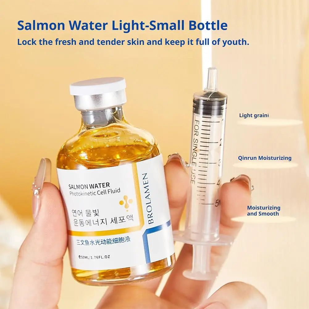 Skin Rejuvenation Essence Salmon Wrinkle Serum 50ml Function Improves Skin Sagging, Enhances Firmness, And Improves Contours Oasis Select