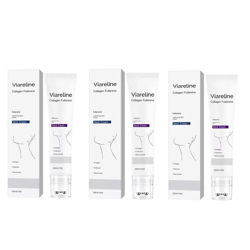 Collagen Neck Firming Cream Deep Hydration Moisturize Anti-Aging Anti-Wrinkle Tighten Smooth Fine Lines Lifting Neck Care Cream Oasis Select 50g x3 boxed