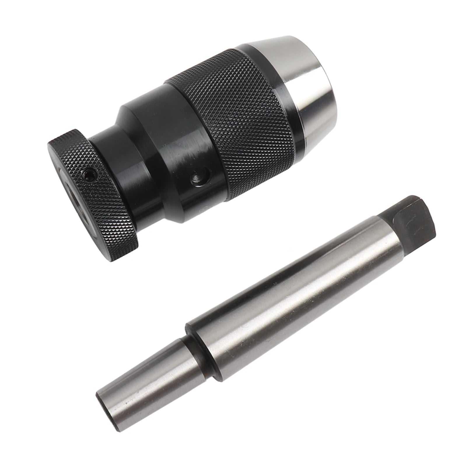Keyless Lathe Drill Chuck 1-16mm Capacity 45# Steel Self Tighten Keyless Lathe Drill Chuck with MT3-B18 Taper Arbor Oasis Select