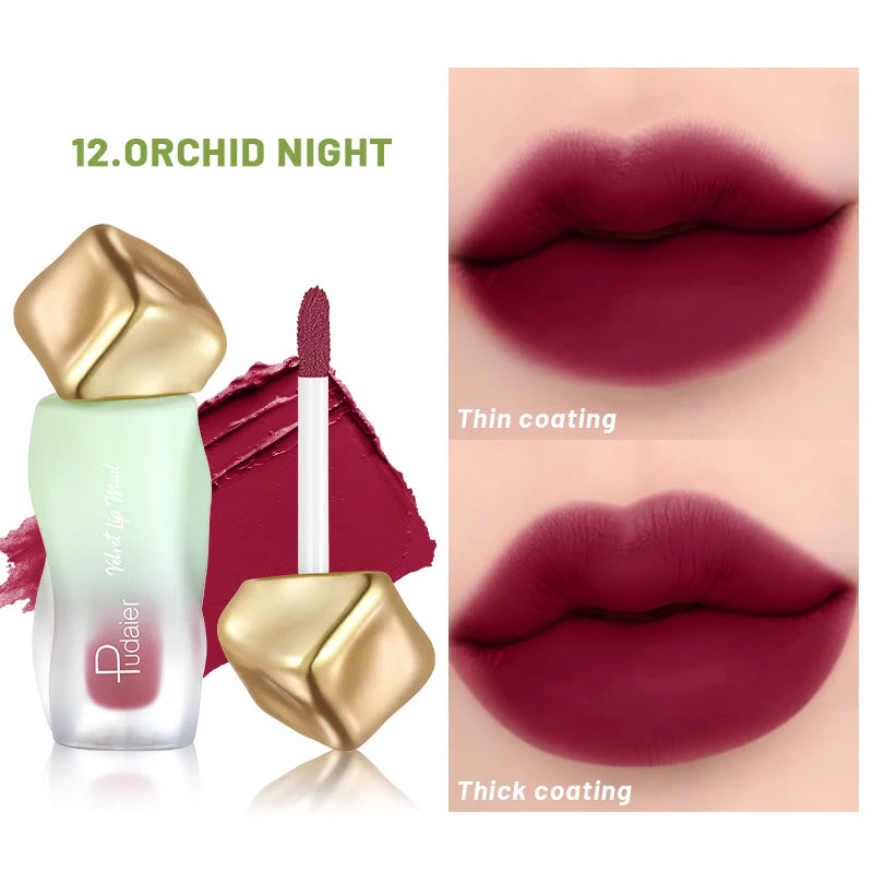 Eldridge Matte Liquid Lipstick 12 Colors – Waterproof Velvet Lip Gloss