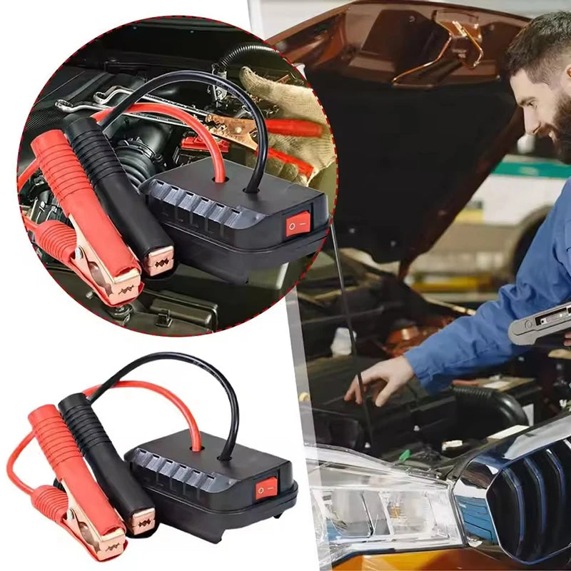 Car Battery Starting Booster For Makita Batteries Car Igniter Starter Adapter With Dual USB Ports Emergency Start-up Lighting Oasis Select