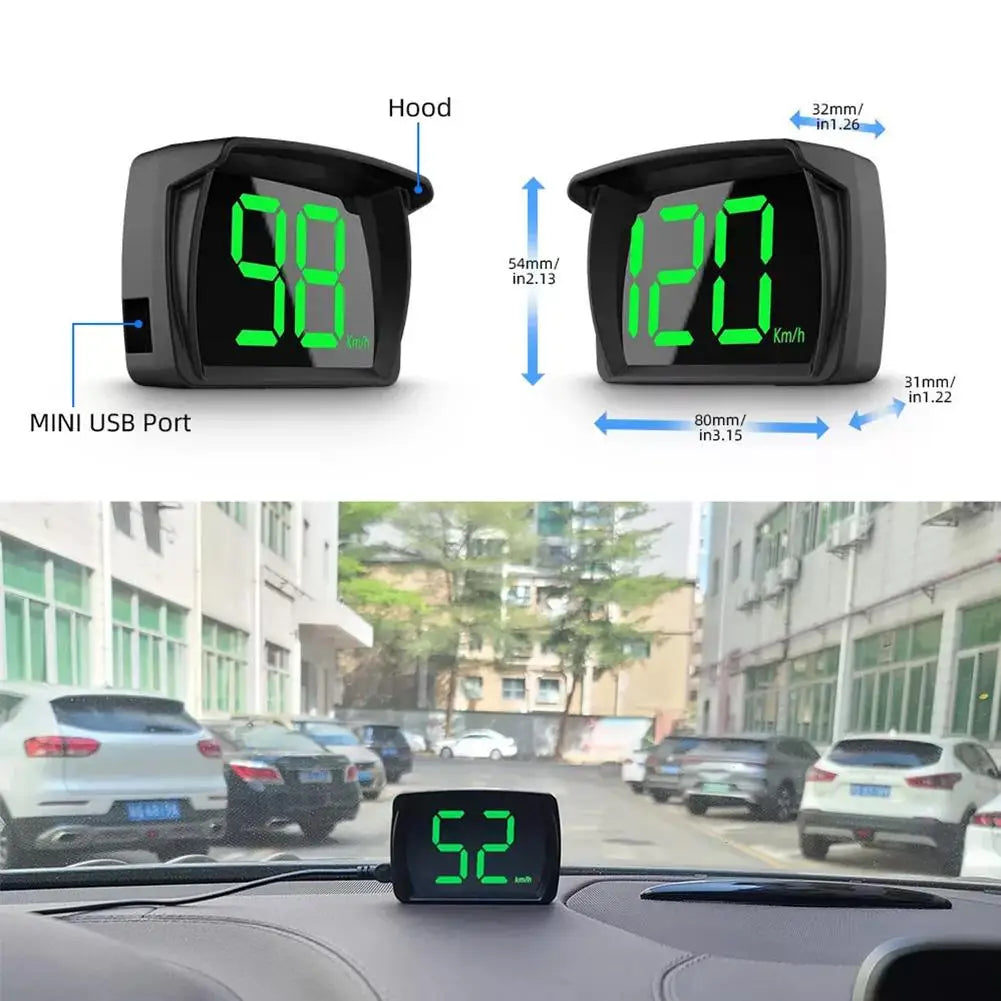 2026 GPS KMH MPH HUD Digital Speedometer Head Up Display Car Electronics Accessories for All Cars Electric Vehicles Motorbikes Oasis Select