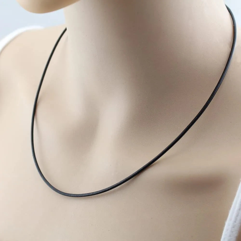 1/1.5/2/3mm Waterproof Braided Leather Chain Cord Rope Necklace with Stainless Steel Clasp for DIY Pendant Jewelry Making Men Oasis Select