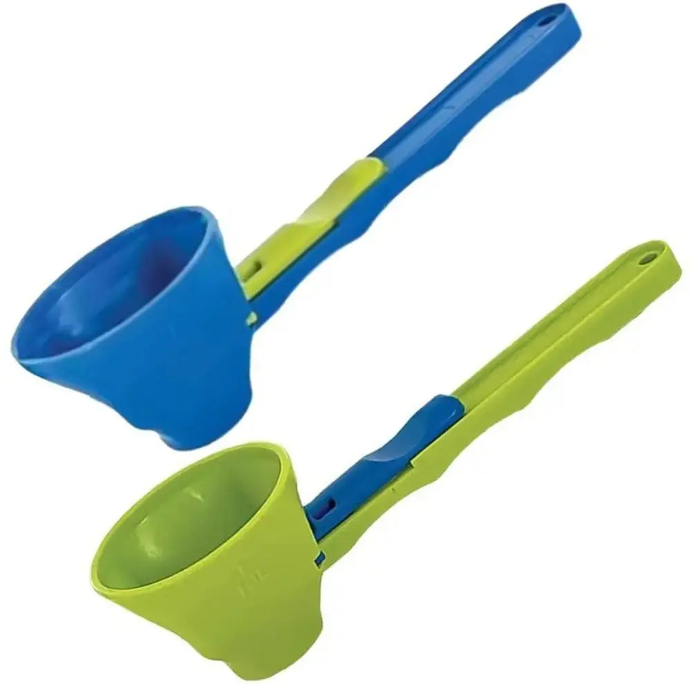 Creative Flling Coffee Scoop Funnel Plastic Reusable Sliding Scoop Funnel 2 in 1 Sliding Design Measuring Spoon Kitchen Gadgets Oasis Select