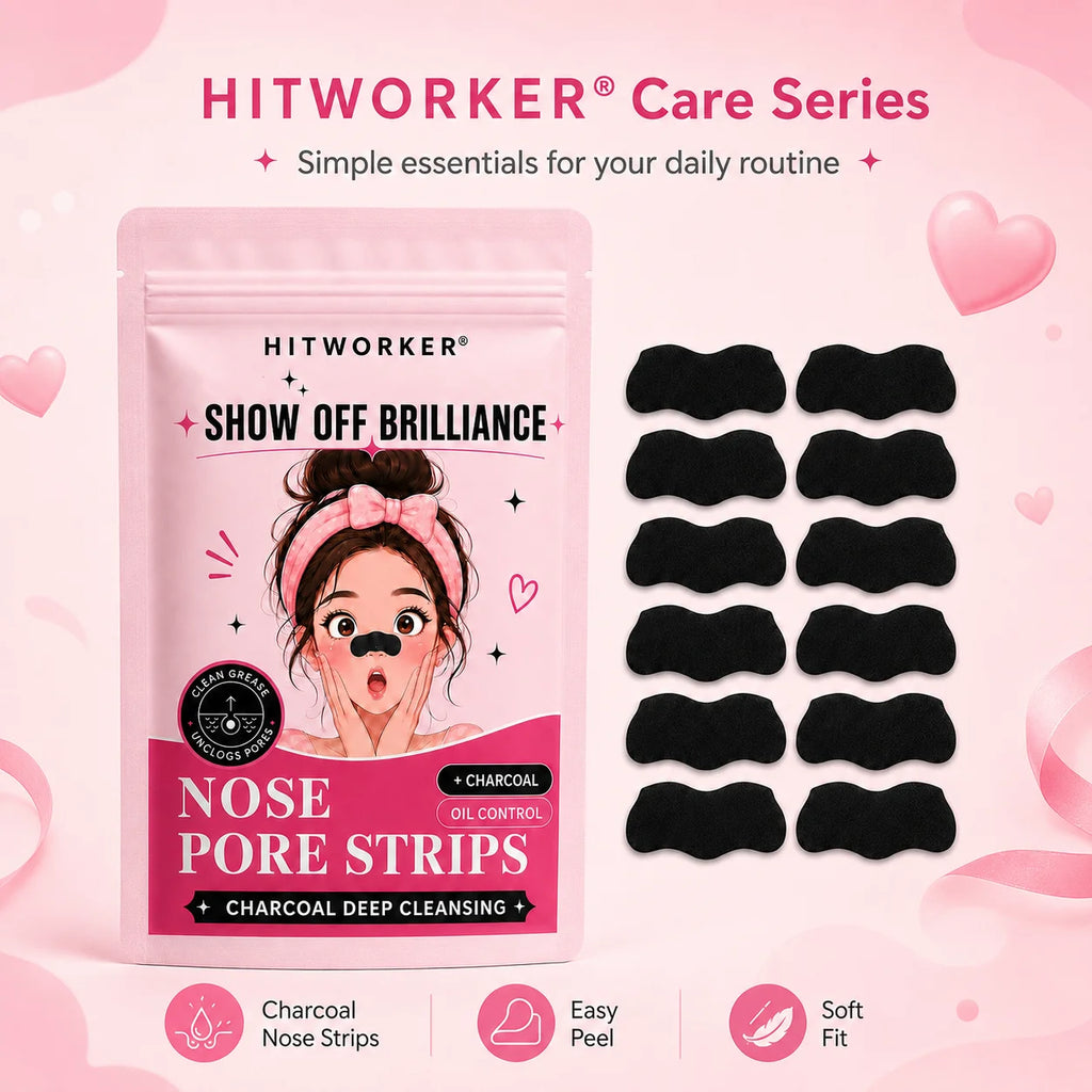 30Pcs Charcoal Nose Care Strips, Soft Fit Skin Routine Patch Set, Easy Home Use, Fresh Look, Travel Friendly Oasis Select