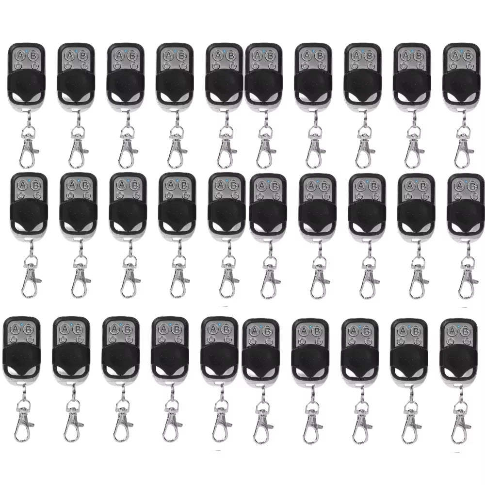 1-50pcs 433MHz Remote Control Universal Garage Remote 4 Buttons Duplicator Controller Replacement Wireless Car Keys for Garage Oasis Select 30pcs