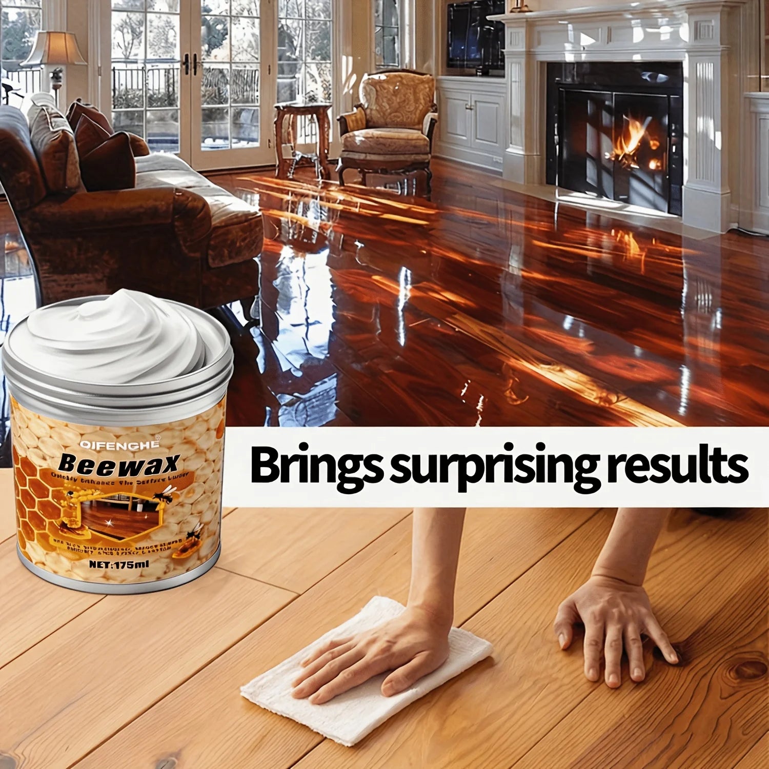 Almond Oil & Beeswax Wood Polish – Restorer & Protector Wood Wax Polish Oasis Select