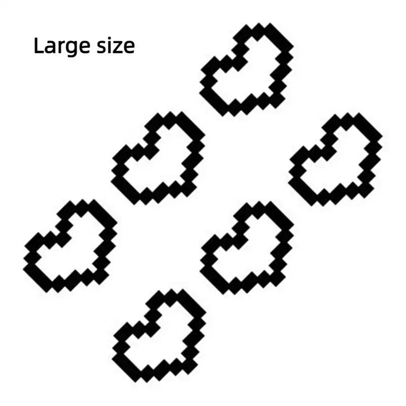 Sheet Waterproof Car Window Décor - Mosaic Heart Pixel for Headlights and Taillights Oasis Select A6