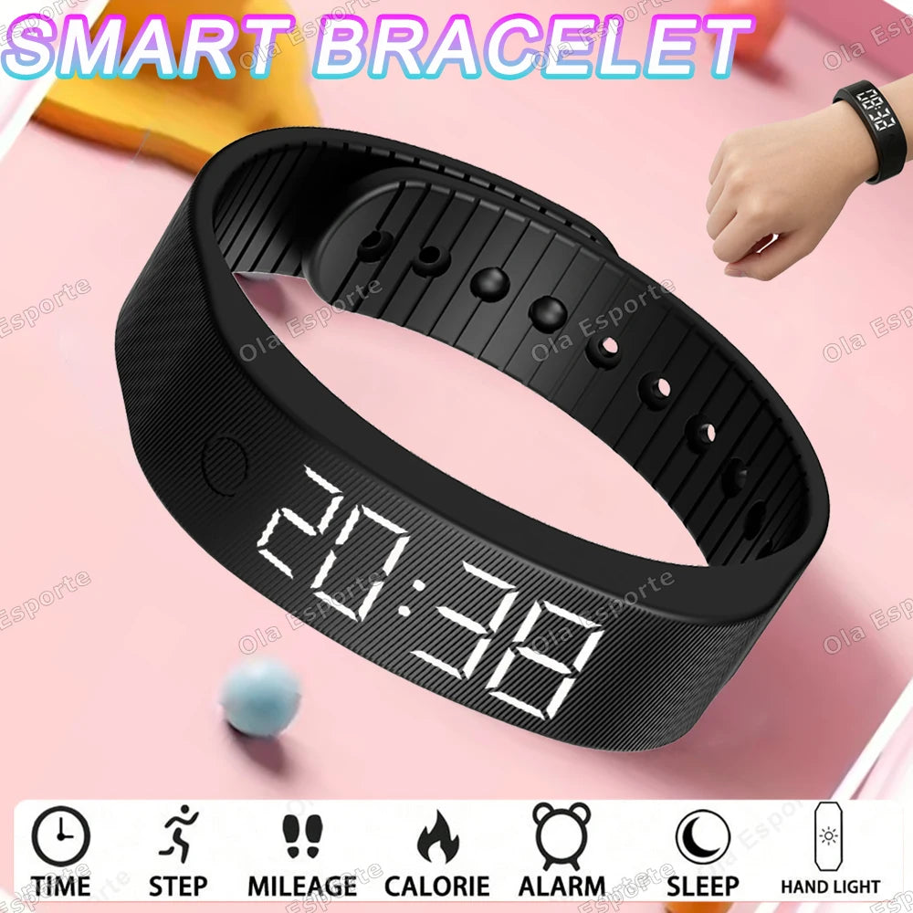 Ola Esporte LED Smart Band – Pedometer, Sleep Tracker & Alarm
