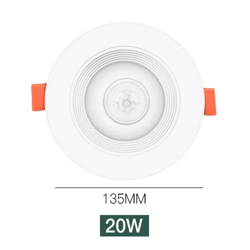 PIR Motion Sensor LED Downlight 5W–20W Recessed Ceiling Spot Motion Sensor Downlight Oasis Select 20W Warm White